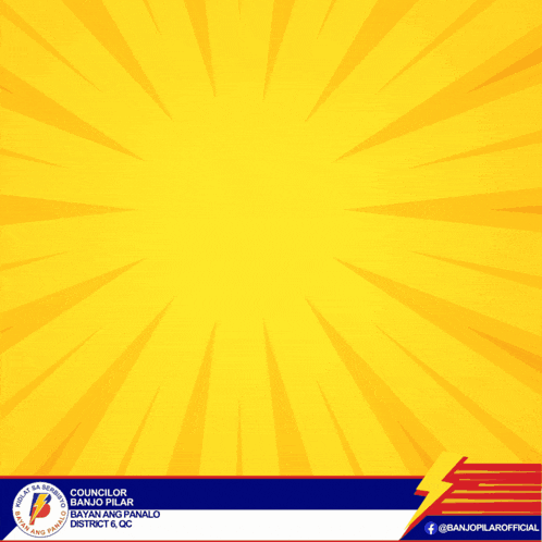 a yellow background with a speech bubble that says ' maganda umaga '