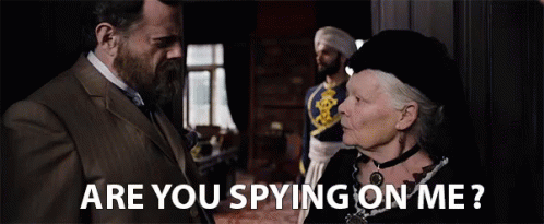 Are You Spying On Me GIF - Victoria And Abdul Queen Victoria Spy GIFs