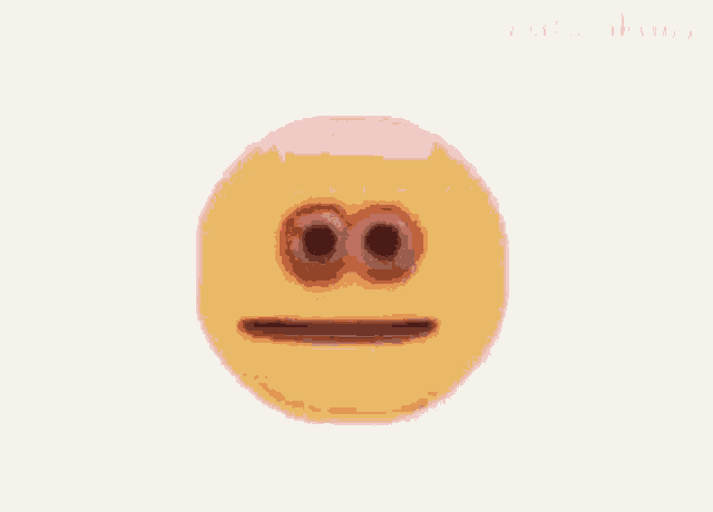 a person is holding a gun in front of a yellow smiley face .