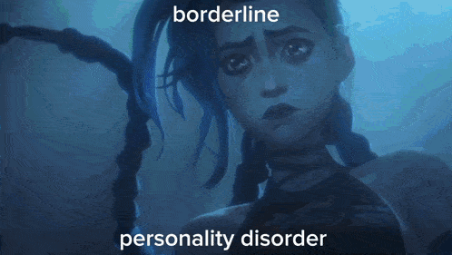 a picture of a woman with the words borderline personality disorder