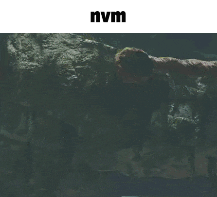 a video game scene with a barrel that says nvm skar on it .