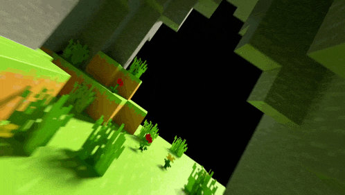 a video game scene with a black background