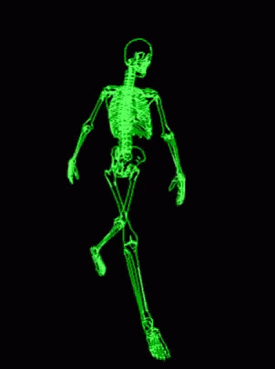 Skeleton Walking GIF - Skeleton Walking Glow GIFs
