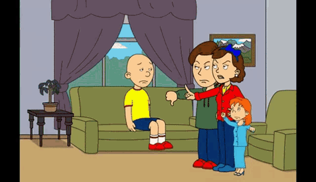 Caillou Grounded GIF - Caillou Grounded Scold GIFs