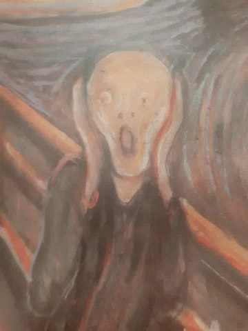 Omg The Scream GIF - Omg The Scream Art GIFs