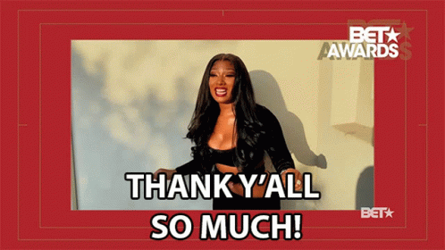 Thank Yall So Much Megan Thee Stallion GIF - Thank Yall So Much Megan Thee Stallion Bet Awards2020 GIFs