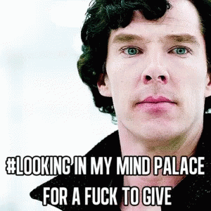 Sherlock Looking In My Mind Palace For A Fuck To Give GIF - Sherlock Looking In My Mind Palace For A Fuck To Give Benedict Cumberbatch GIFs