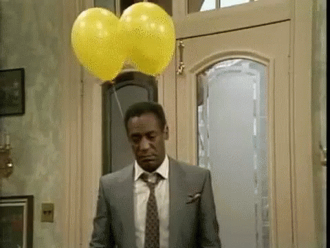 Cosby Show Bill Cosby GIF - Cosby Show Bill Cosby Yellow Balloons GIFs