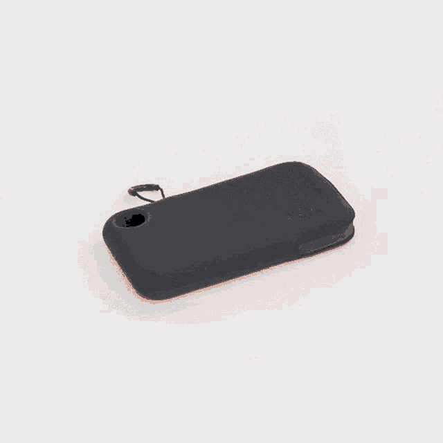 a black via via wallet with a black handle