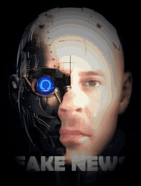 Fake News Cyborg GIF - Fake News Cyborg Glitched GIFs