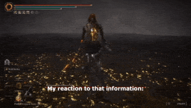 a screenshot of a video game with the words my reaction to that information at the bottom