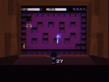a video game with the number 27 on the bottom