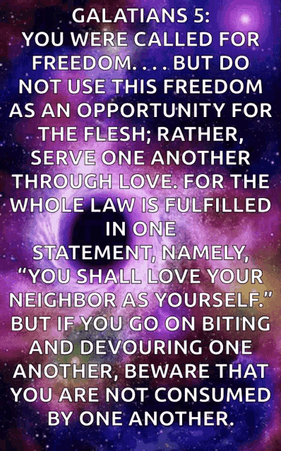 a purple background with a quote from the bible