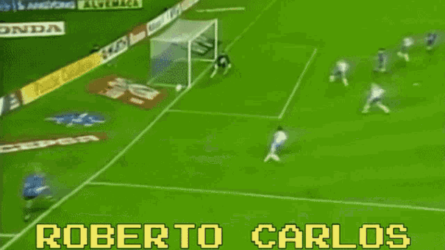 Roberto Carlos Brazilian Football GIF - Roberto Carlos Brazilian Football Real Madrid Goal GIFs