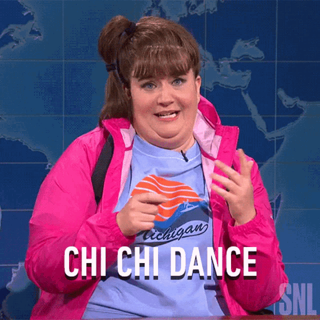 Chi Chi Dance Carrie Krum GIF - Chi Chi Dance Carrie Krum Aidy Bryant GIFs