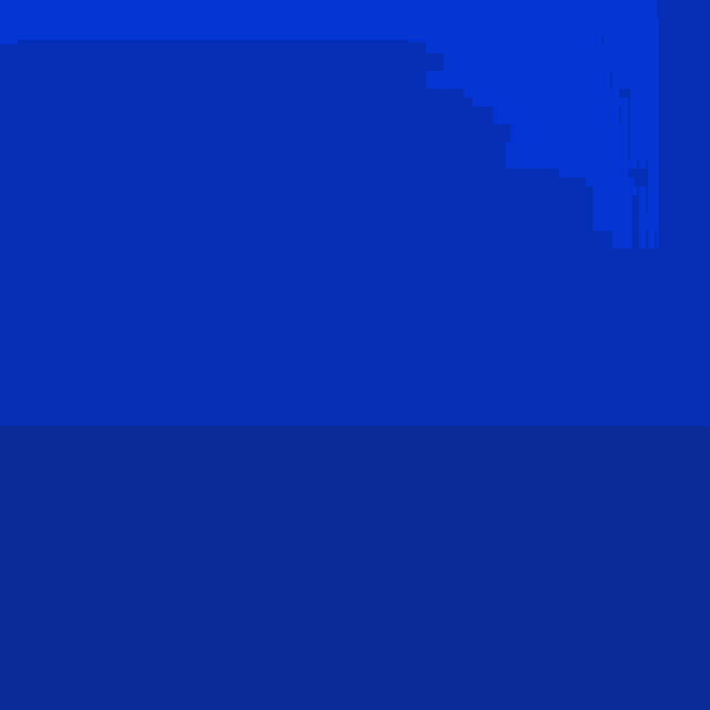 a blue background with white letters that says mg