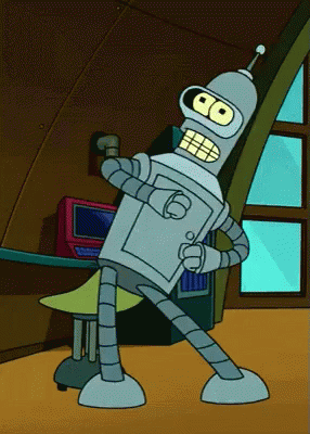 Bender Dancing - Futurama GIF - Futurama Bender Robot GIFs