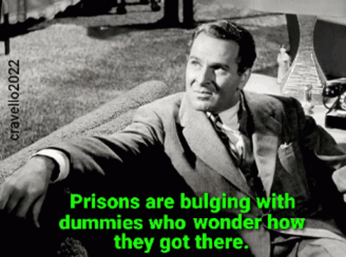 Prisons Are Bulging With Dummies Who Wonder How They Got There Alexander Scourby GIF