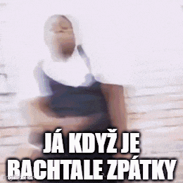 a blurred image of a nun with the words ja kdyz je bachtale zpatky written on it