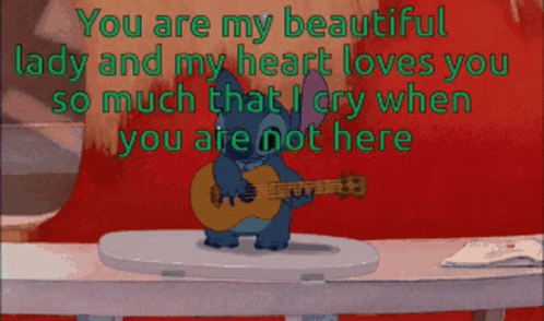 Lilo And Stitch You Are My Beautiful Lady GIF - Lilo And Stitch You Are My Beautiful Lady My Heart GIFs