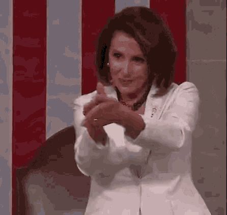 Nancy Pelosi Clap GIF - Nancy Pelosi Clap Clapping GIFs