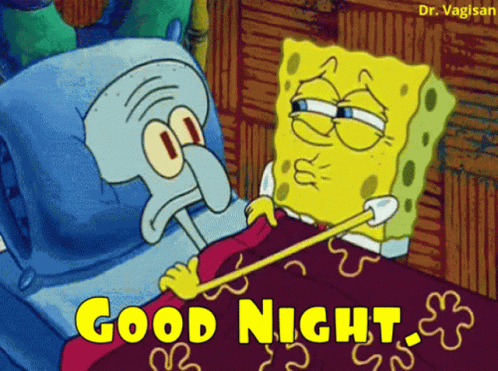 Good Night Sleep Well GIF - Good Night Sleep Well Spongebob GIFs