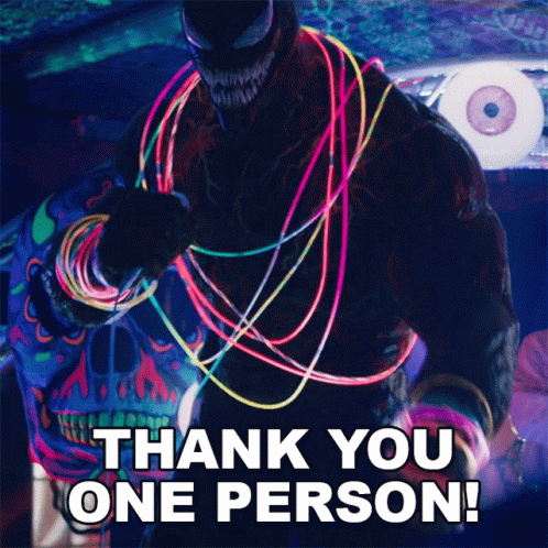 Thank You One Person Venom GIF - Thank You One Person Venom Venom Let There Be Carnage GIFs