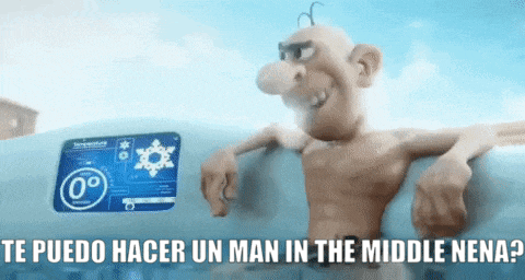 a cartoon character with the words te puedo hacer un man in the middle nena written below him