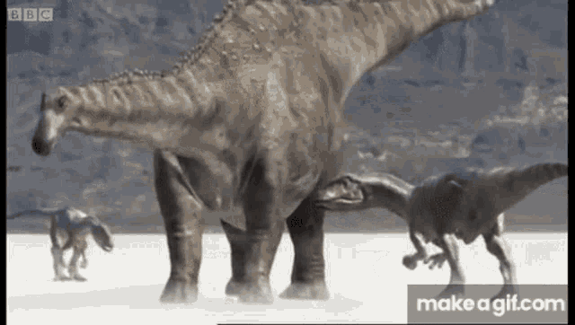 Allosaurus Beating GIF - Allosaurus Beating Sauropod GIFs
