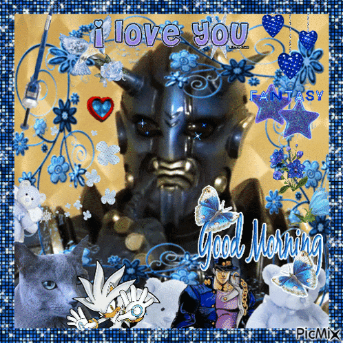 a collage of images with the words i love you good morning