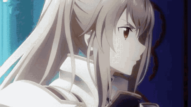 a close up of a girl with long hair