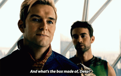 And Whats The Box Made Of The Boys GIF - And Whats The Box Made Of The Boys Deep GIFs
