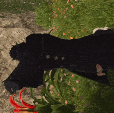 a black coat with buttons on the sleeves