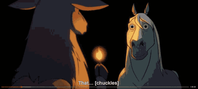 a cartoon of two horses with the words " wasn 't me " at the top