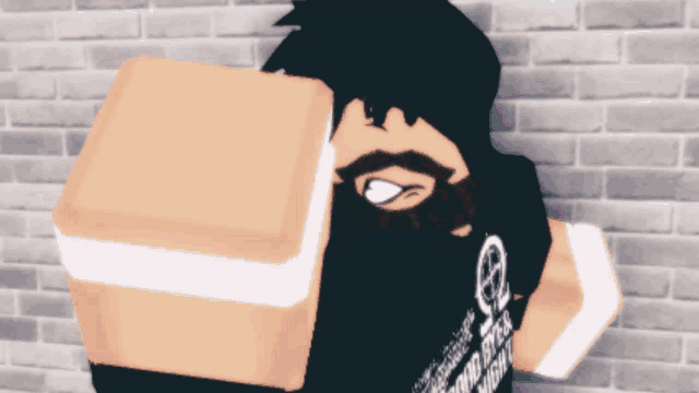 a man with a beard is wearing a black shirt that says ' i 'm a mad bitch ' on it