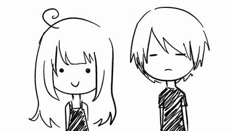 a drawing of a boy and a girl with the words te amo mi cielo