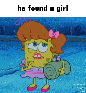 He Found A Girl Spongebob GIF - He Found A Girl Spongebob Hawaii Part Ii GIFs