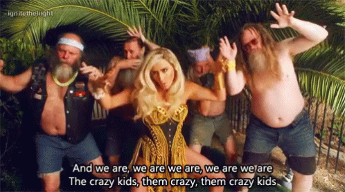 Kesha Crazy GIF - Kesha Crazy Kids GIFs
