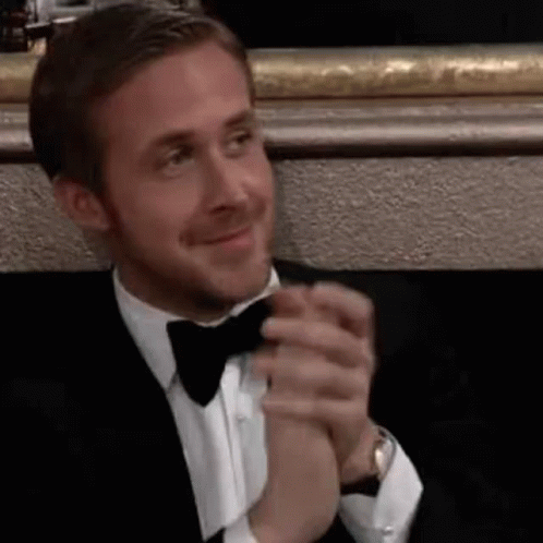 Ryan Gosling Clapping GIF - Ryan Gosling Clapping Applause GIFs
