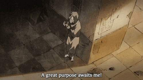 a great purpose awaits me is written on a wall