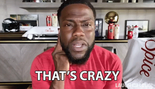 Thats Crazy Kevin Hart GIF - Thats Crazy Kevin Hart Lol Network GIFs