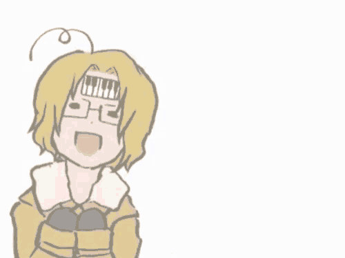 a cartoon of a person with a piano keyboard on their head and the words be the piano