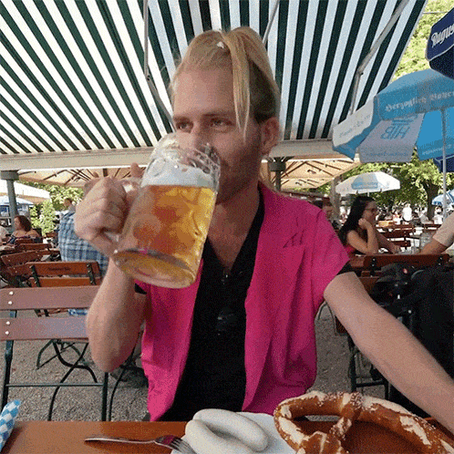 Drinking Beer Matthias Krenz GIF - Drinking Beer Matthias Krenz Radical Living GIFs