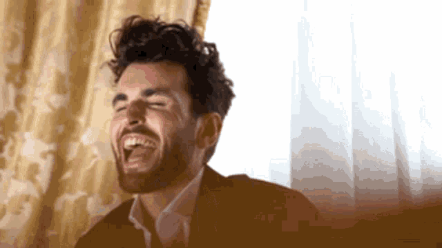 Duncan Laurence Esquire GIF - Duncan Laurence Esquire Laughter GIFs