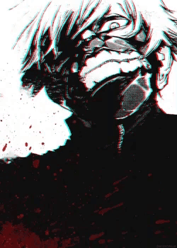 a drawing of a man with a mask on his face