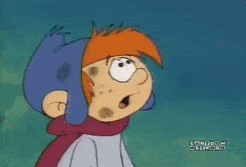 a cartoon character from cartoon network is wearing a scarf