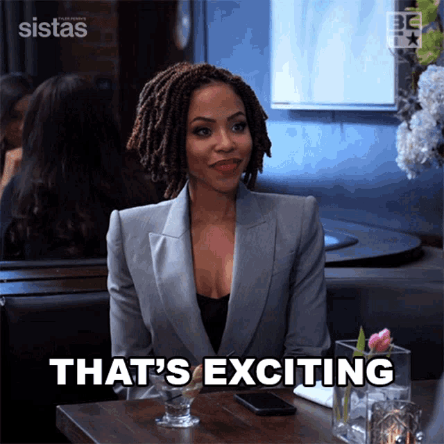 Thats Exciting Andrea Barnes GIF - Thats Exciting Andrea Barnes Sistas GIFs