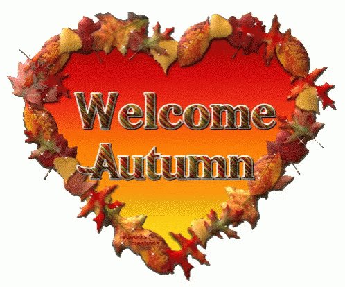 Welcome Autumn First Day Of Fall GIF - Welcome Autumn First Day Of Fall Heart GIFs