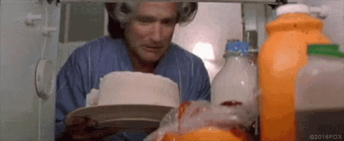 Face In Cake Face Plant GIF - Face In Cake Face Plant Robin Williams GIFs