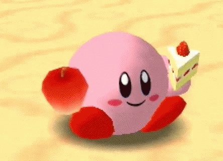 Kirby Party GIF - Kirby Party Yum GIFs
